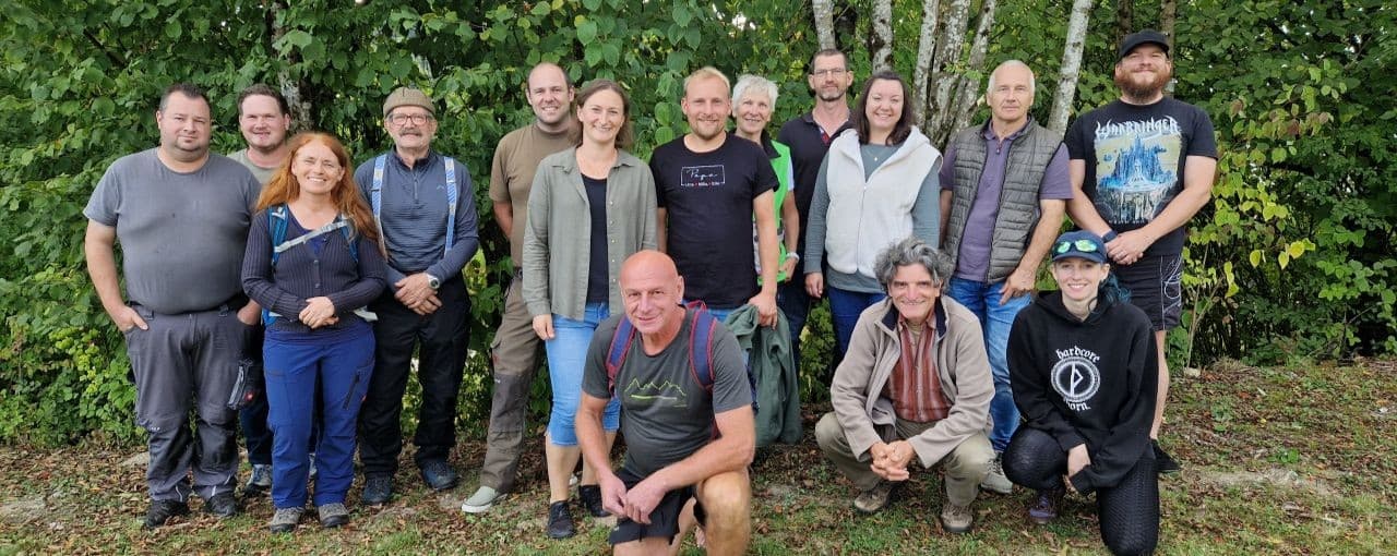 Teilnehmer des Heckenworkshops